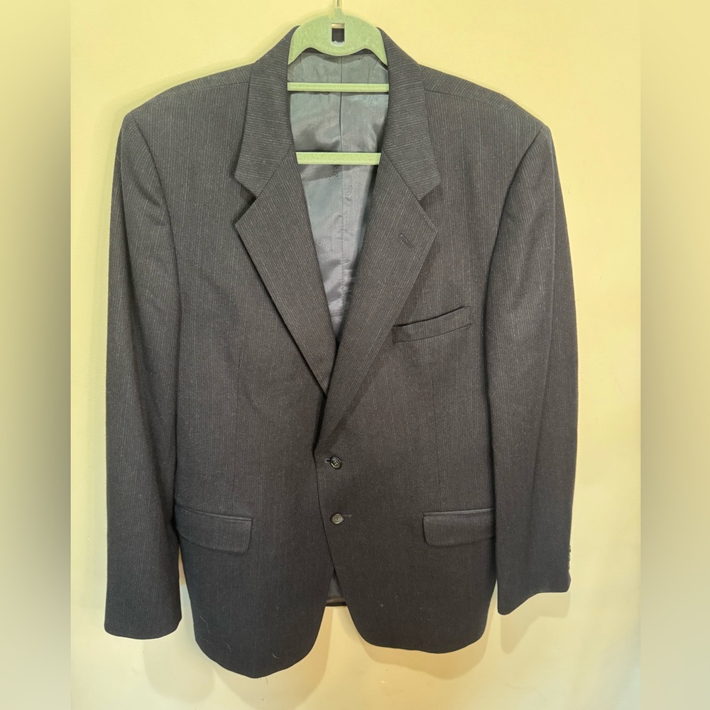 Vintage Givenchy‎ for Chequers 100% Wool Blazer Jacket Union Made in the USA